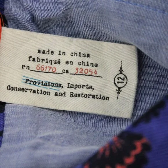 Cartonnier Anthropologie Womens Jumpsuit Romper Blue Straps Size 12 Knee Length - Picture 5 of 12